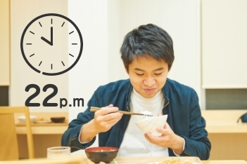 夕食22:00まで提供