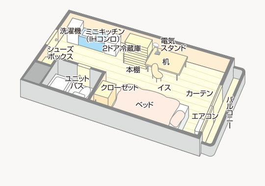 ドーミー東戸塚アネックス居室